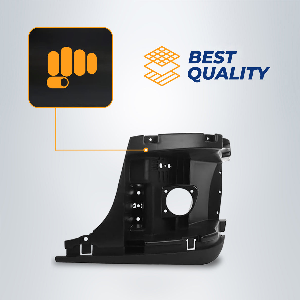 Bumper Support Reinforcement Replacement for 2008-2017 Freightliner Semi Trucks | Left Aftermarketus Bumpers