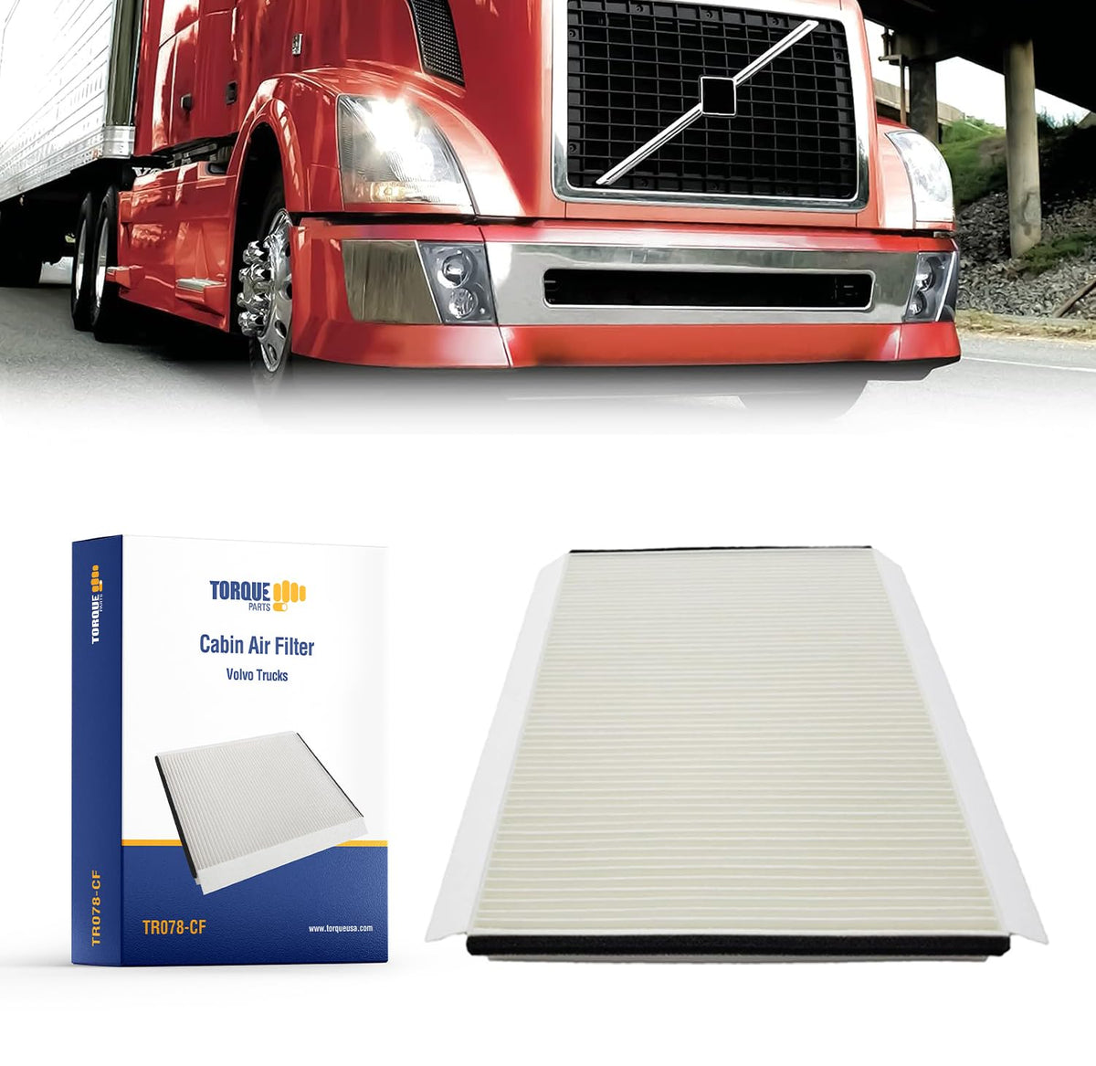 Cabin Air Filter for 2002 and Newer Volvo VNL VN VHD VNM | Replacement 20435801 AF26405 49084 Aftermarketus Cabin Air Filters