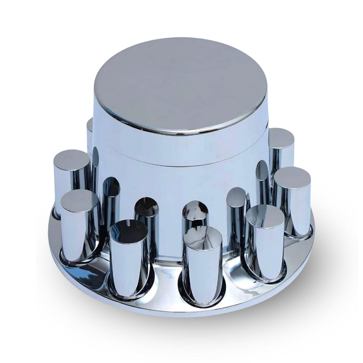 Rear Axle Wheel Cover – 33mm Screw-On Lug Nut Cover Hub Caps - Chrome - Aftermarketus Torque Lug Nut & Wheel Axle Covers