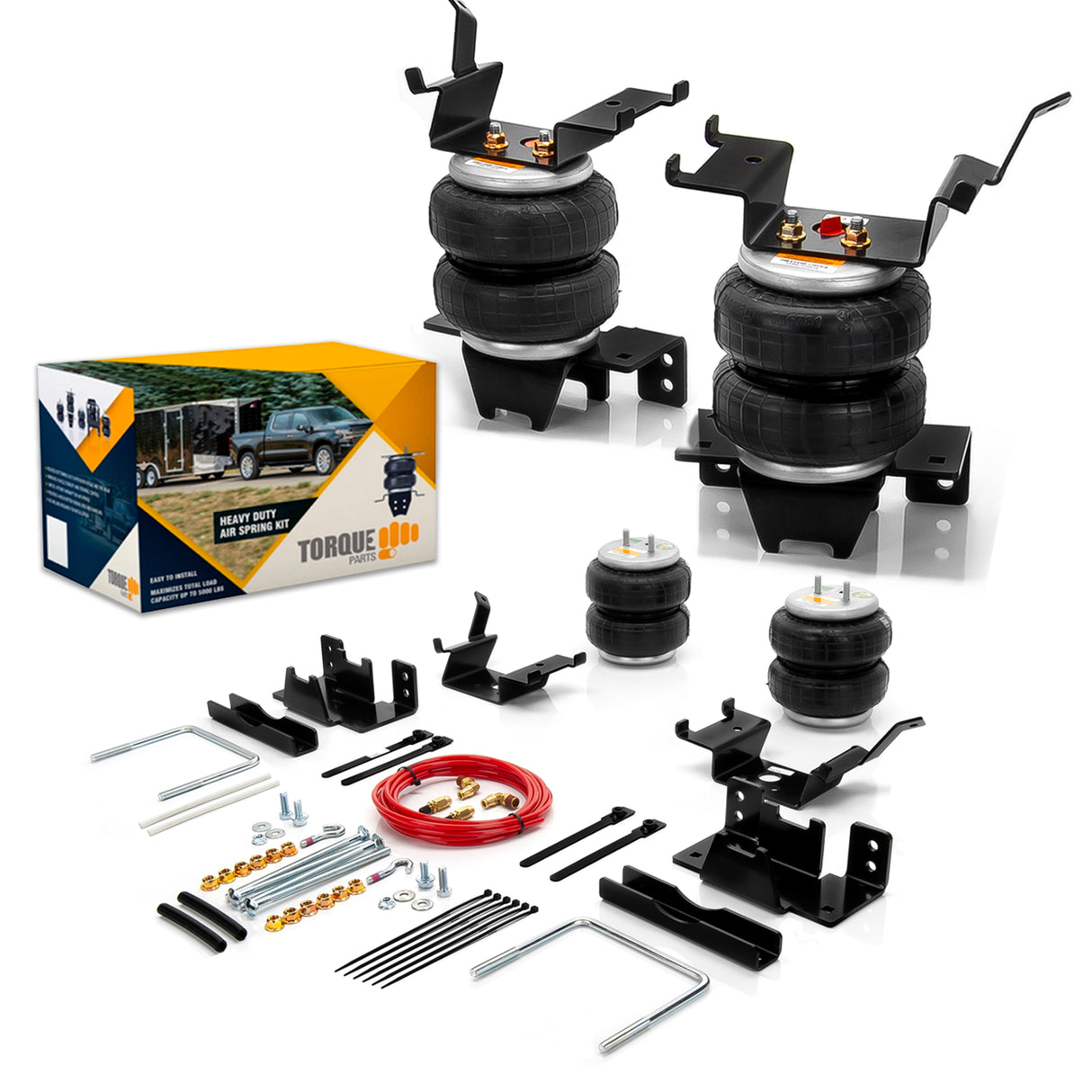 7,500 lbs Air Bag Suspension Kit for 2004-2015 Nissan Titan - Aftermarketus Torque Air Helper Kits for Pick-up(s)