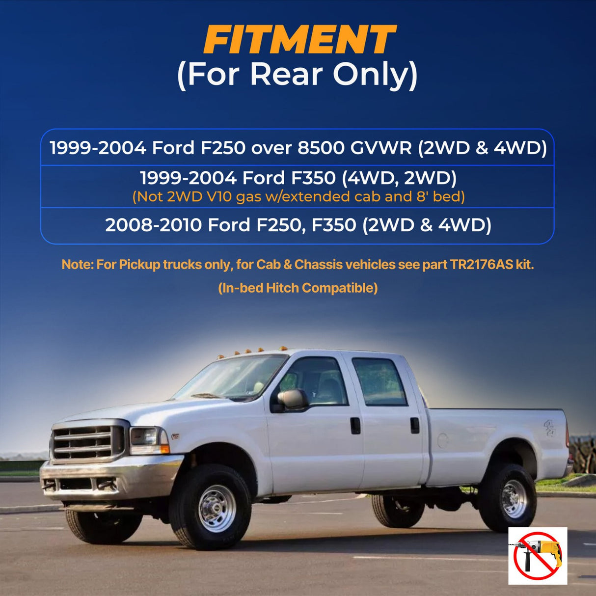 Air Bag Suspension Kit for 1999-2004 and 2008-2010 Ford F250 F350 - Aftermarketus Torque Air Helper Kits for Pick-up(s)