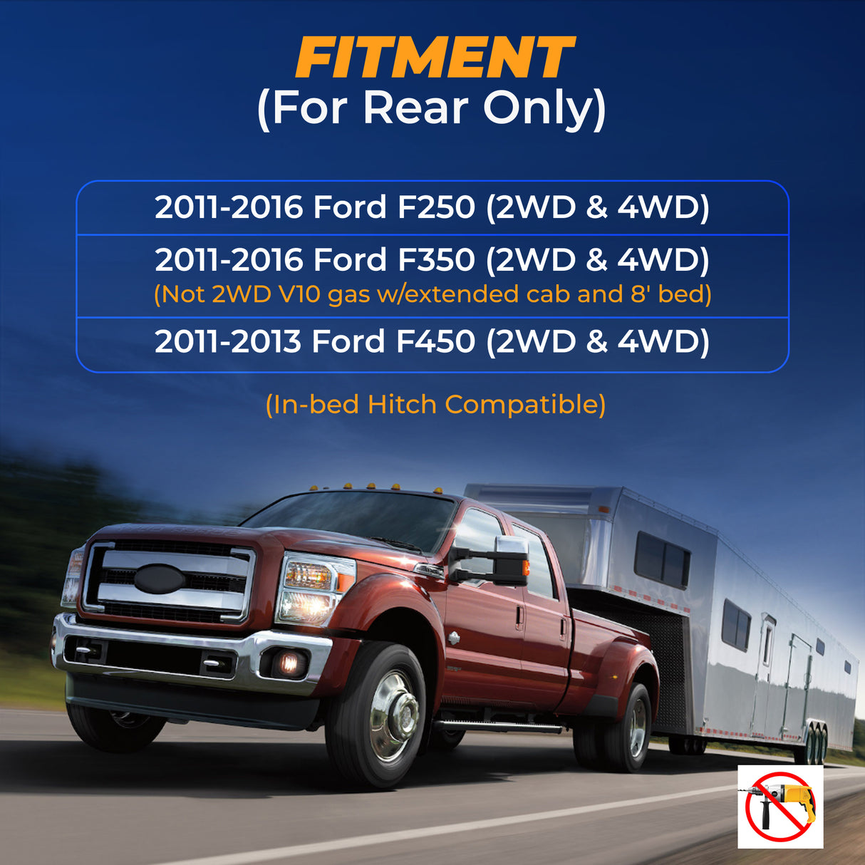 7500 lbs Air Suspension Kit for 2011-2016 Ford F250 F350, 2011-2013 Ford F450