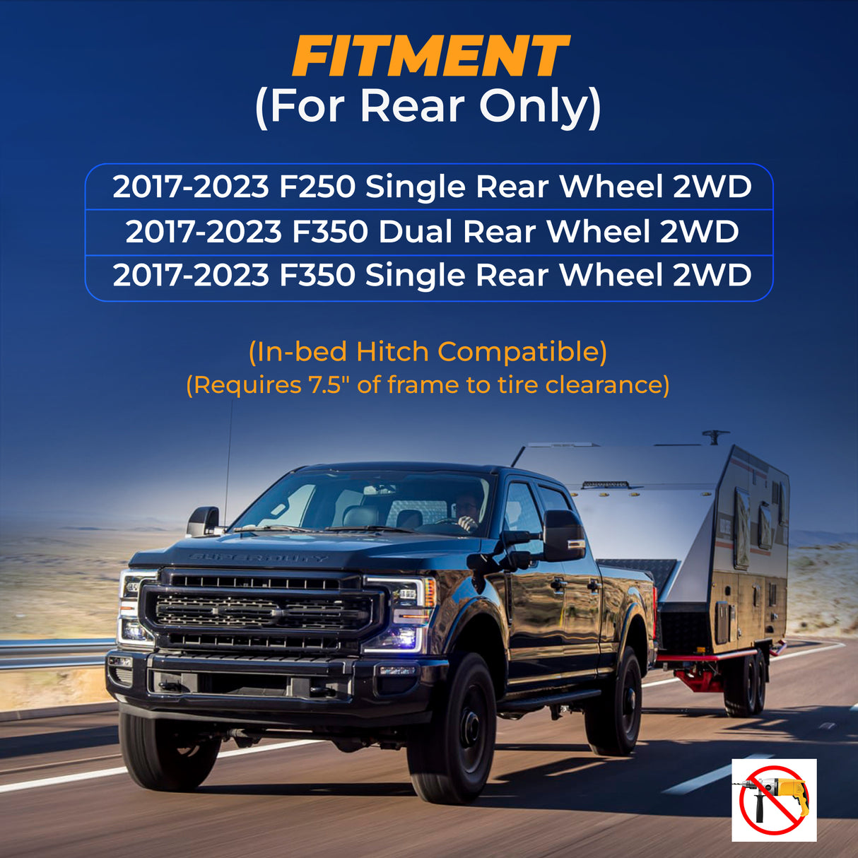 Air Bag Suspension Kit for 2017-2023 Ford F250 2WD | 5,000 lbs Load Support | Replaces Firestone 2600 Aftermarketus Air Helper Kits for Pick-up(s)