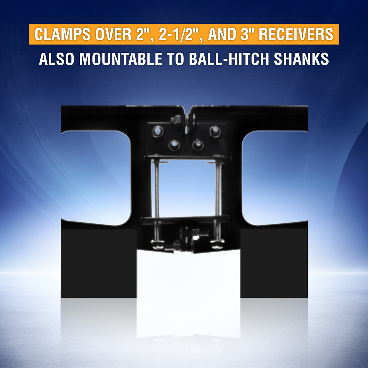 Universal Hitch Mounted Mud Flaps for Trucks, RVs & Trailers - No Drilling - Size 15"