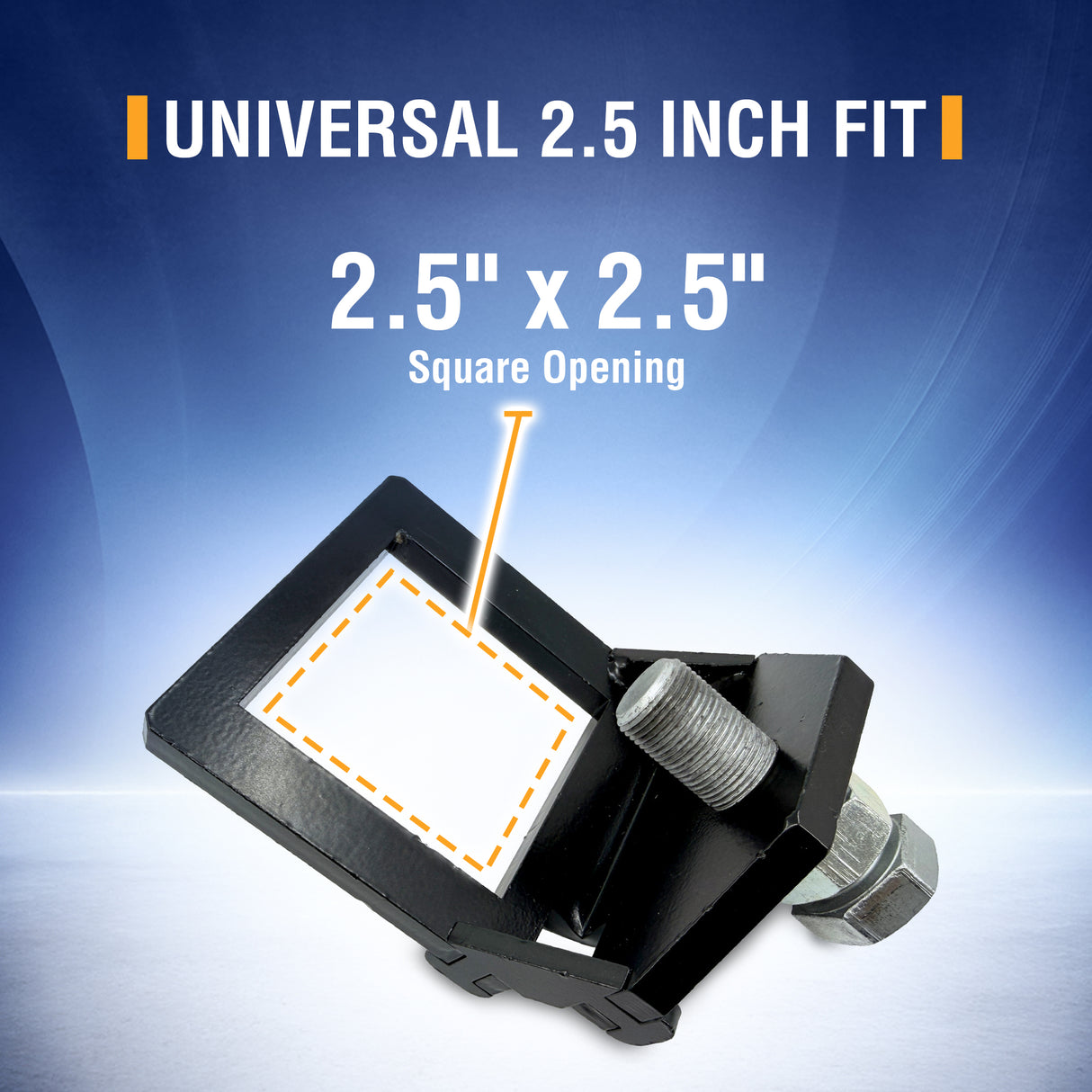 2.5 Inch Trailer Hitch Stabilizer Clamp – Heavy Duty Anti-Rattle Device for 2.5” Receiver Hitches
