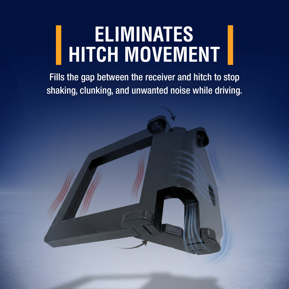 3 Inch Trailer Hitch Stabilizer Clamp | Heavy Duty Anti-Rattle Device for 3” Receiver Hitches