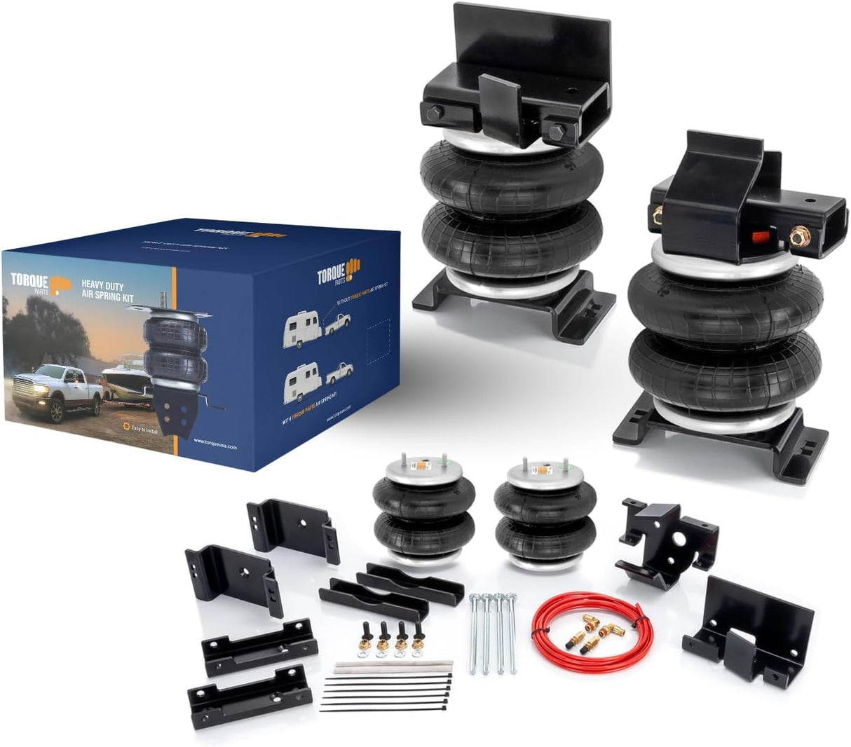 Air Spring Bag Suspension Kit for 2019-2025 Jeep Wrangler 4WD | up to 5,000 Lbs