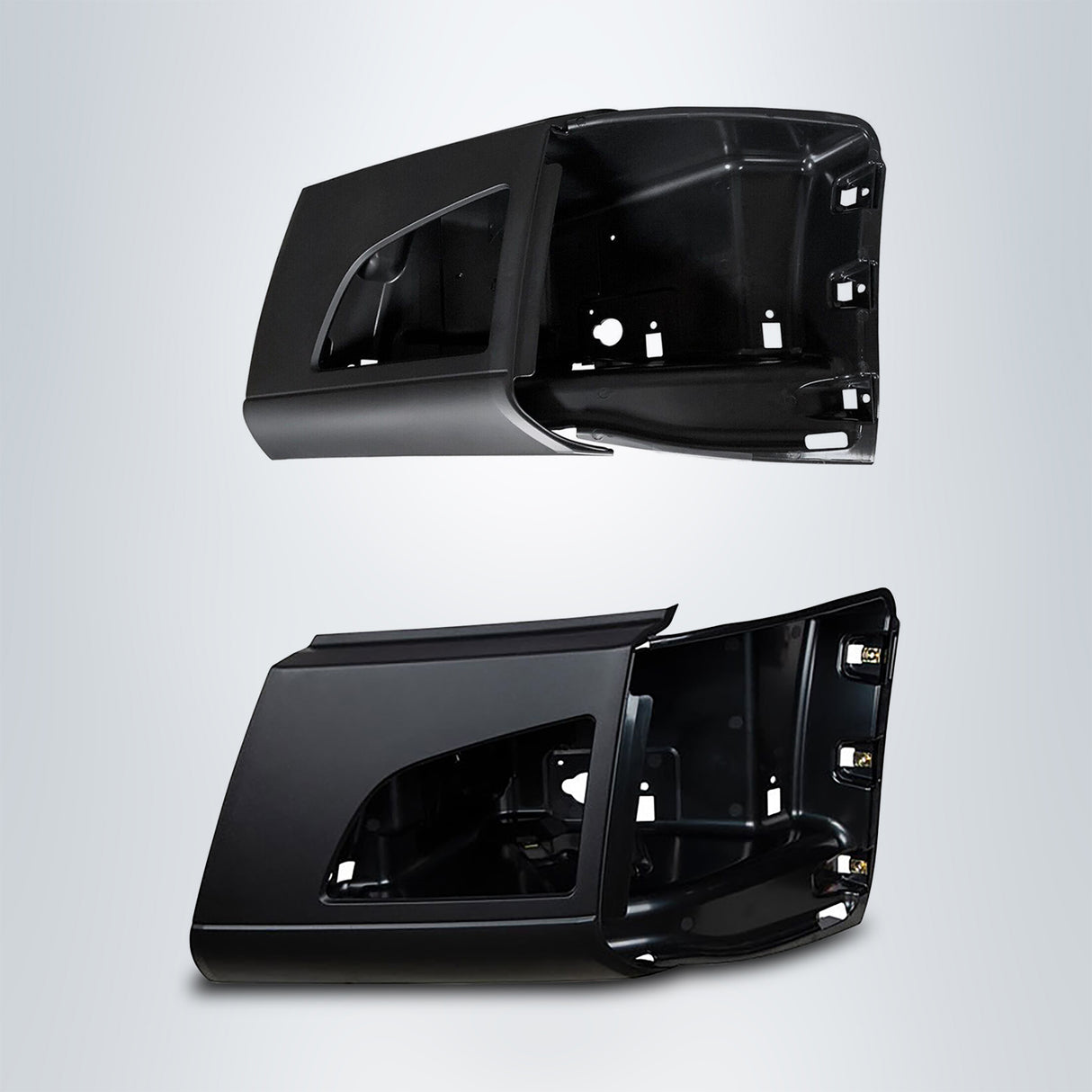 Corner Side Bumper Replacement (with Fog Light Hole) for 2018-2024 Volvo VNL | Left Aftermarketus Bumpers