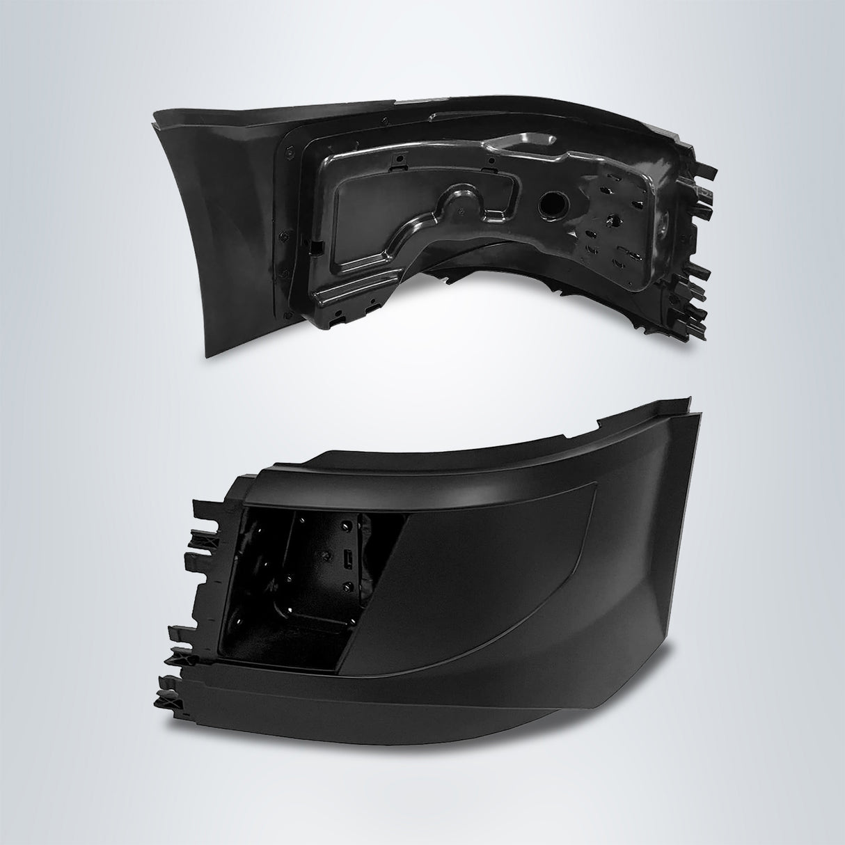 Corner Side Bumper (with Fog Light Hole) for 2016 - 2017 Volvo VNL | Left Aftermarketus Bumpers