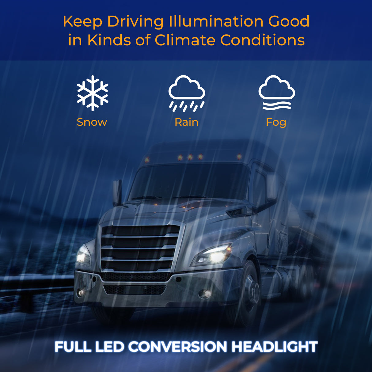 Headlight for 2018-2024 Freightliner Cascadia | Replacement Freightliner A6601405002 | Black Housing | Left Aftermarketus Headlights