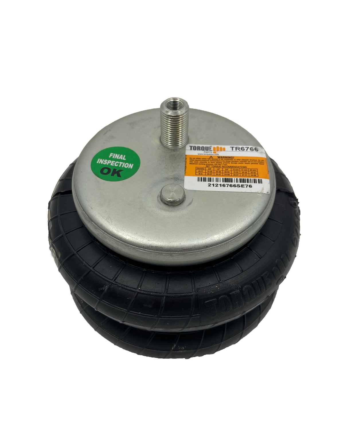 TORQUE 6766 Replacement Air Spring Bag for Air Helper Kits Aftermarketus Pick Up Convoluted Air Springs