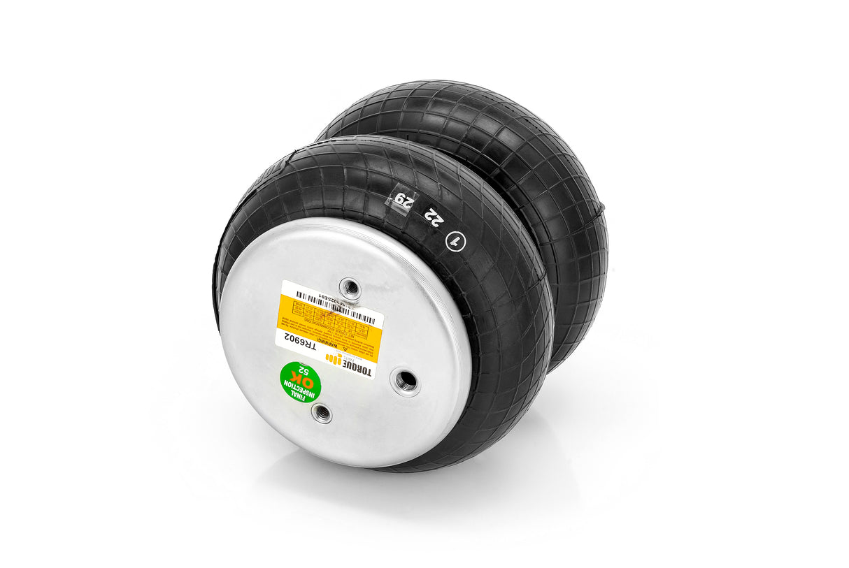 Double Convoluted Air Spring Bag (Replaces Firestone 6902, W01-358-6902, Hendrickson 2630) Aftermarketus Convoluted Air Springs