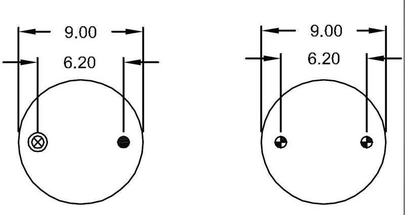 Triple Convoluted Air Spring Bag (Replaces Firestone W01-358-8018, Goodyear 3B12-303) Aftermarketus Convoluted Air Springs