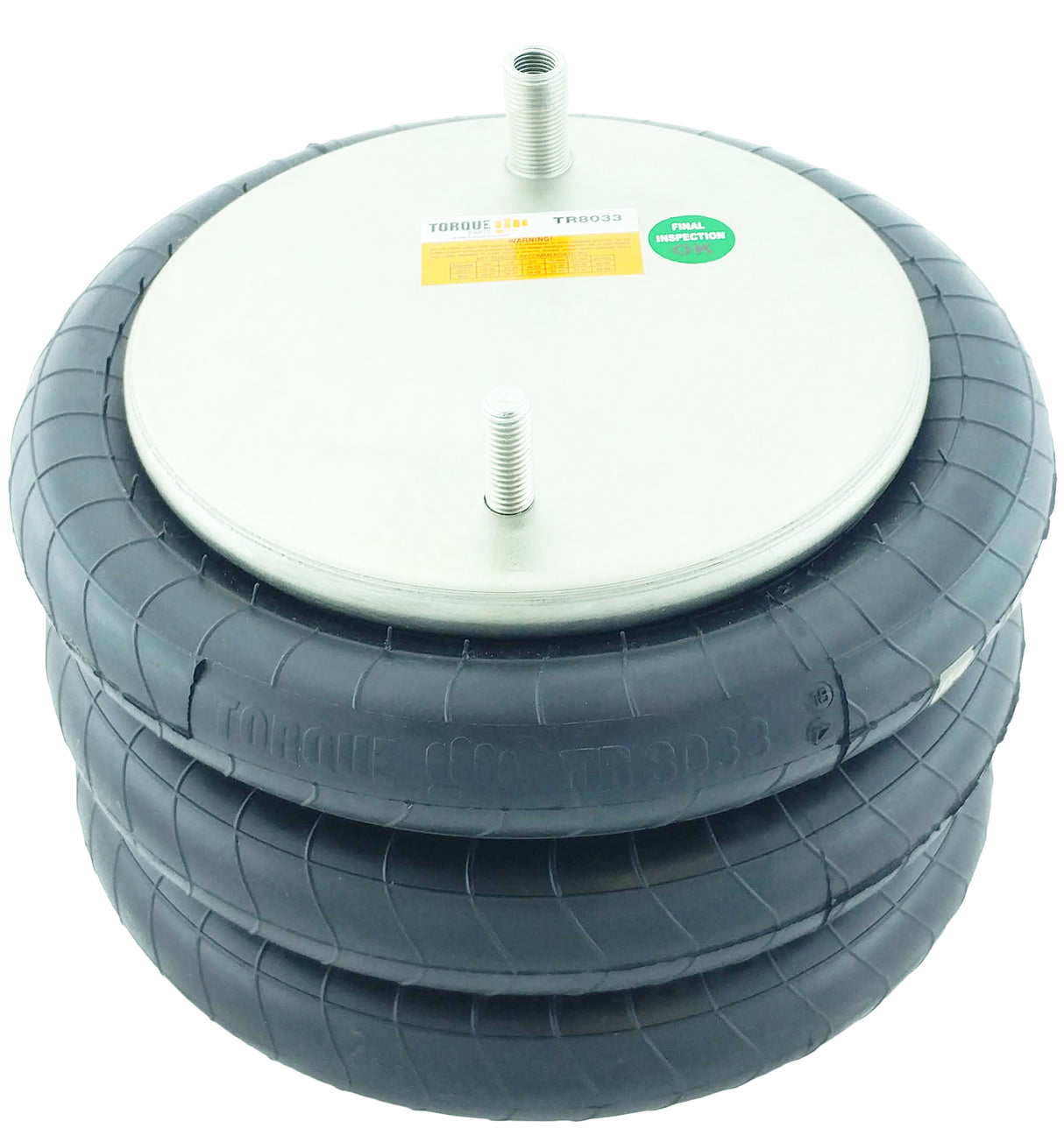 Triple Convoluted Air Spring Bag (Replaces Firestone W01-358-8033, Hendrickson S-14487) Aftermarketus Convoluted Air Springs