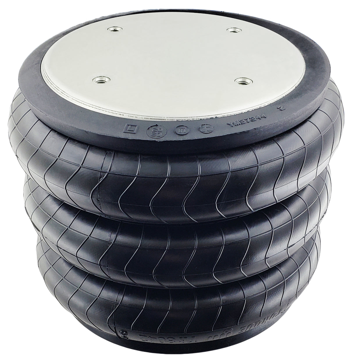 Triple Convoluted Air Spring Bag (Replaces Firestone 8042, Hendrickson 1015, SAF Holland 905-57-236) Aftermarketus Convoluted Air Springs