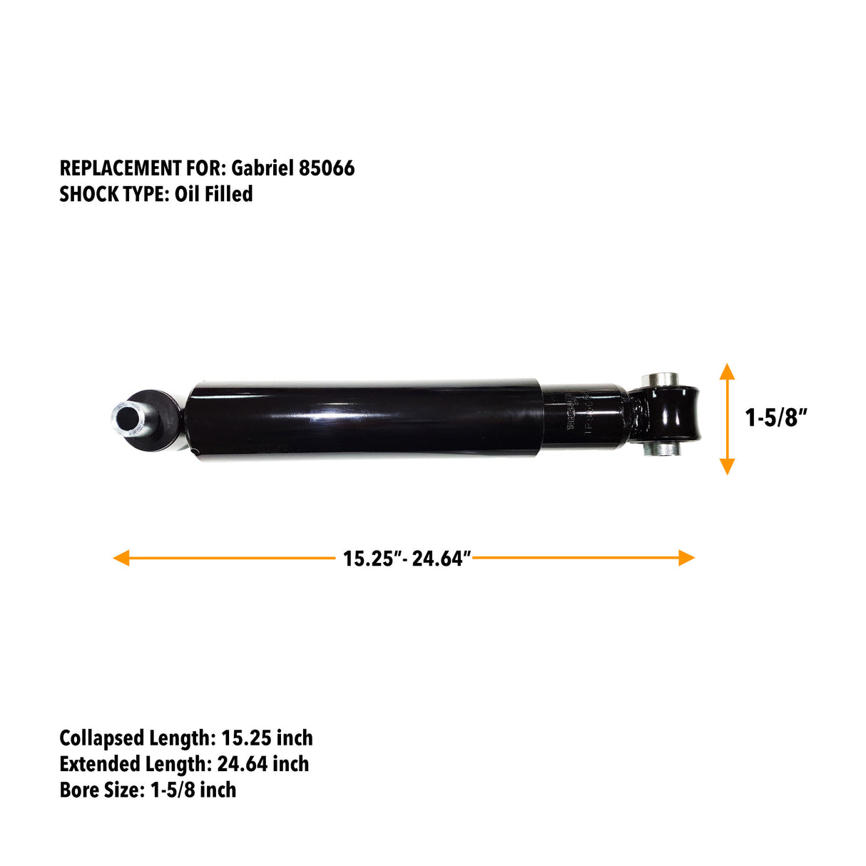 2 of Shock Absorber Replace Gabriel 85066 Monroe 65486 Volvo 20551628, 14QK-310M - Aftermarketus Torque Shock Absorbers