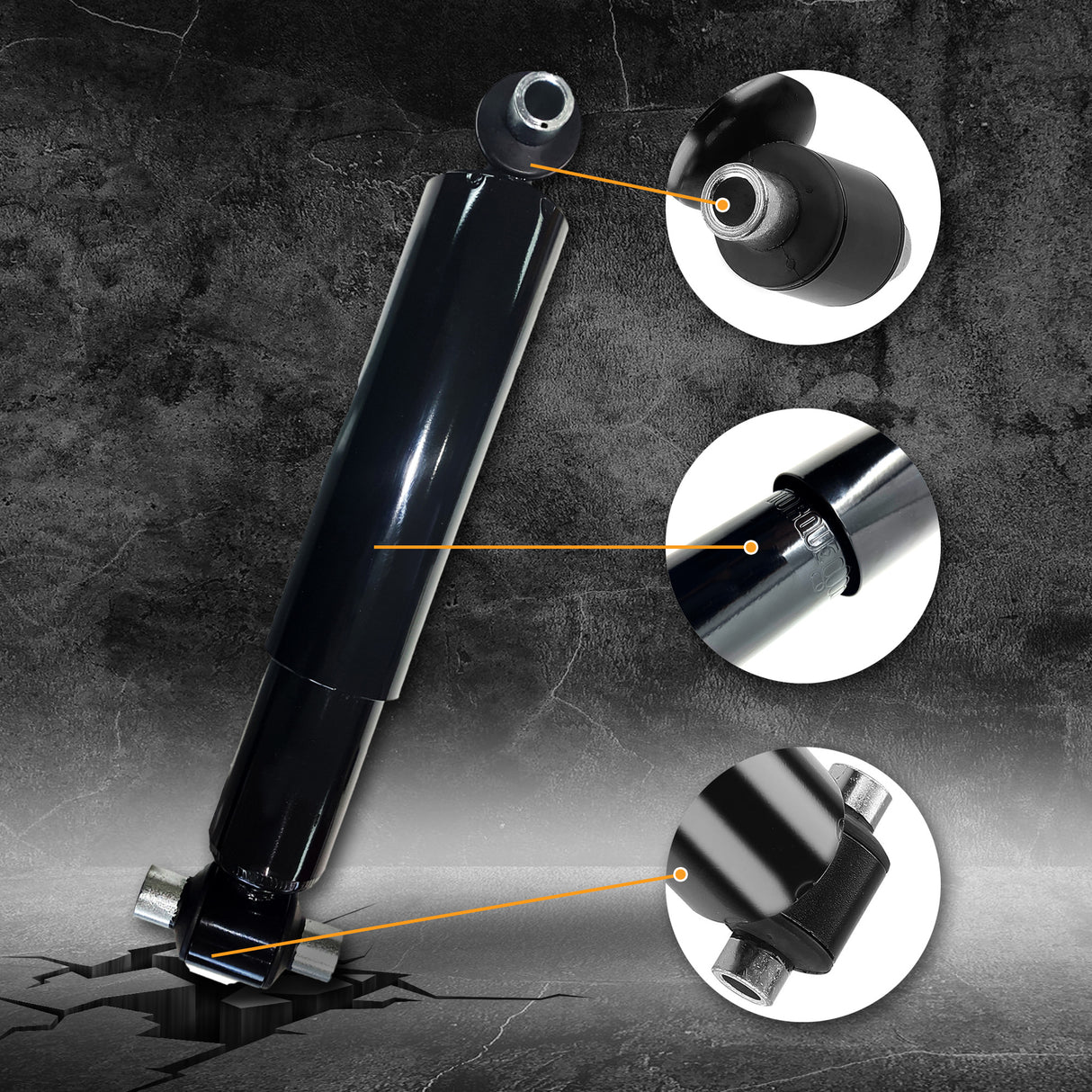 2 pack of TORQUE 85931 Heavy Duty Shock Absorber for semi Trucks Trailer - Aftermarketus Torque Shock Absorbers