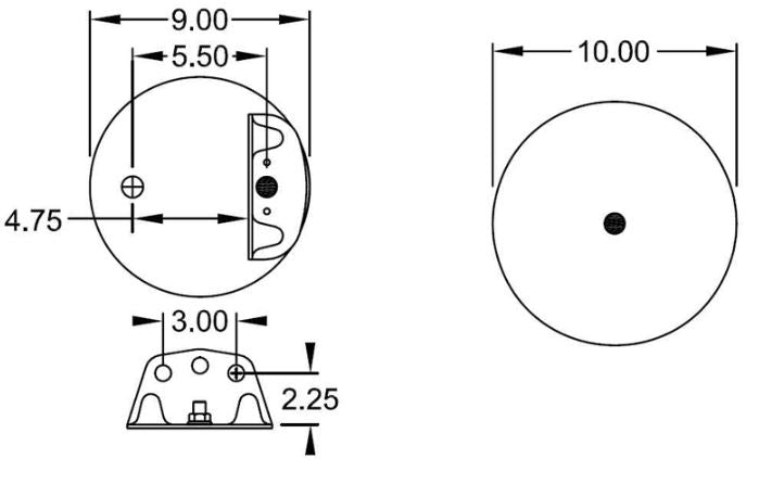 Air Spring Bag for Volvo Trucks (Replaces Firestone W01-358-8829, Volvo 20505399) Aftermarketus Reversible Sleeve Air Springs