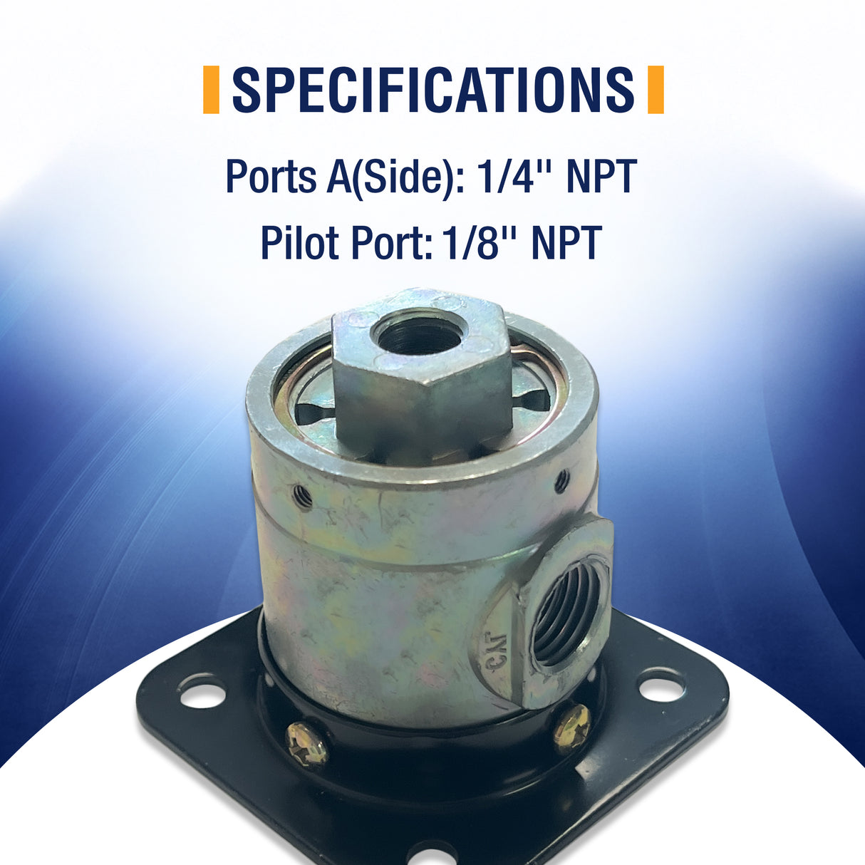 Three-Way Pilot Valve | Remote Mount | 1/4" & 1/8" NPT Ports | Replacement Haldex 90554615