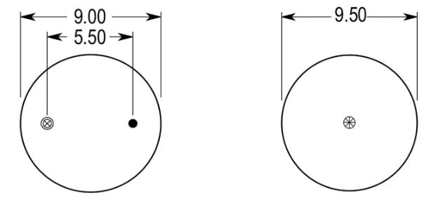 Air Spring Bag for Hendrickson (Replaces Firestone W01-358-9039, Hendrickson S-2064, S-11650) Aftermarketus Reversible Sleeve Air Springs