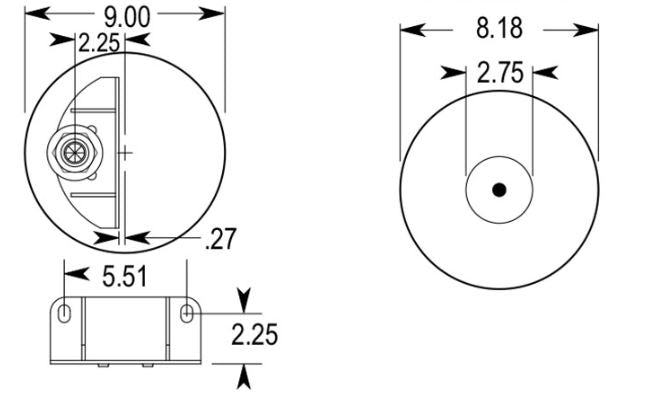 Air Spring Bag for Kenworth Trucks (Replaces Firestone 9541, 9547, Kenworth C81-1004, C81-1005) Aftermarketus Reversible Sleeve Air Springs