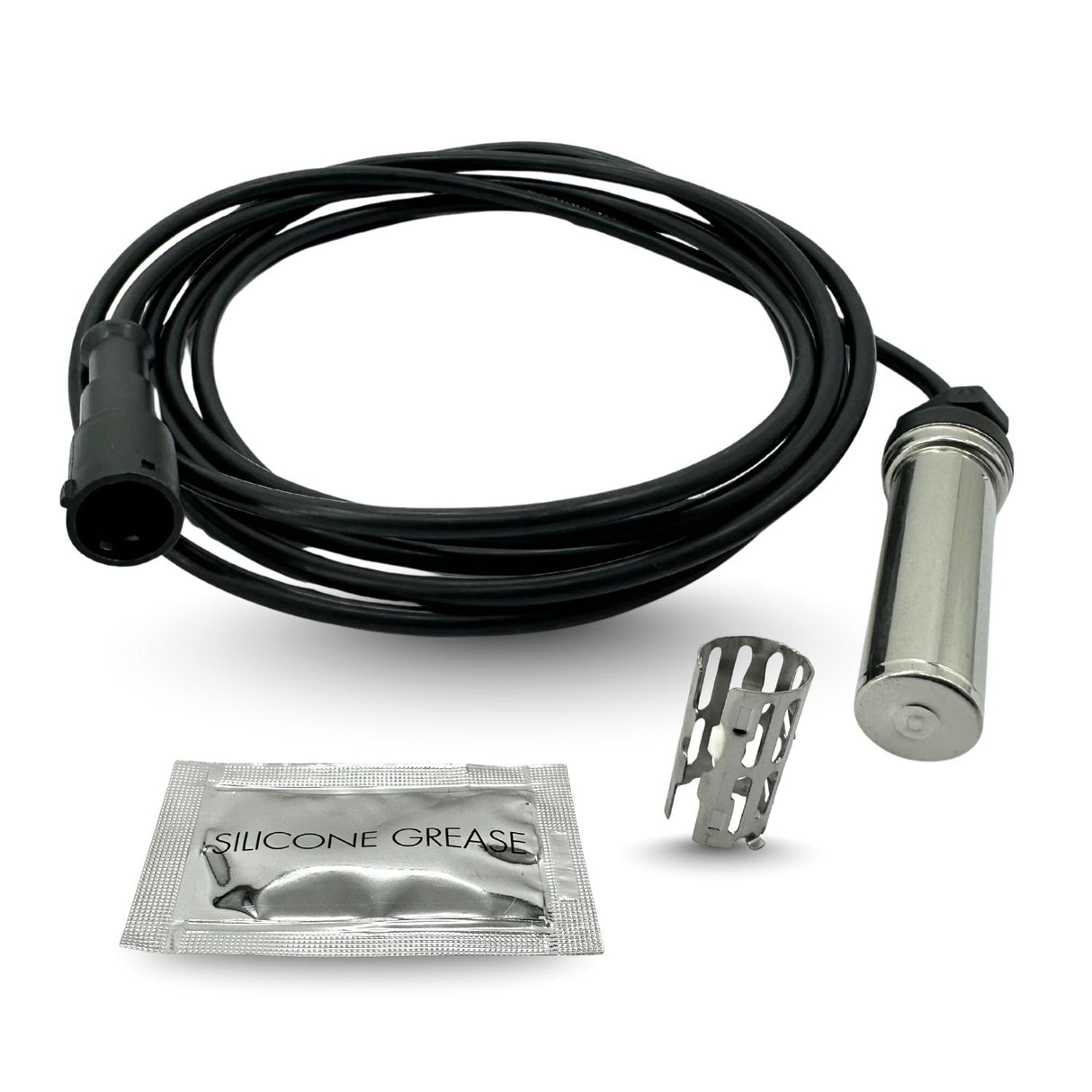 Heavy-Duty ABS Wheel Speed Sensor | Straight Type 78″ Cable | Replacement Meritor R955349 Wabco S4410329710