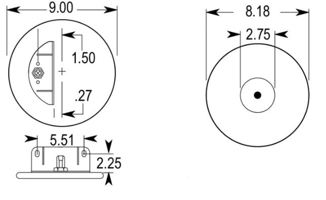 TORQUE Air Spring Bag for Kenworth (Replaces Firestone 9617) Aftermarketus Reversible Sleeve Air Springs