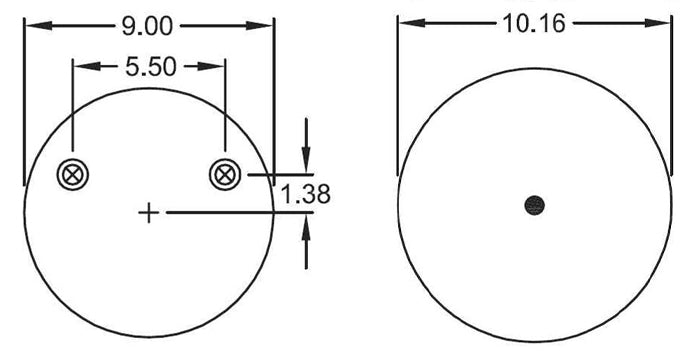 Trailer Air Spring Bag (Replaces Firestone W01-358-9978, Hendrickson S-28929) Aftermarketus Reversible Sleeve Air Springs