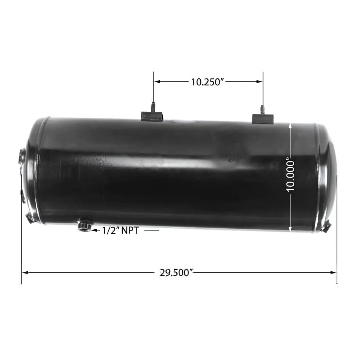 9-1/4 Gallon Capacity Air Tank for 2001-2018 Volvo VNL VNM