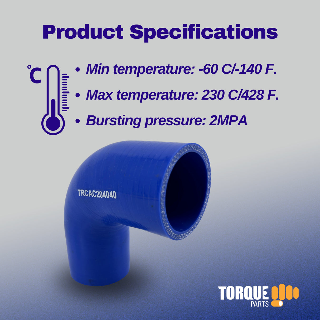 2" 90 Degree Silicone Hose for Turbo/Intercooler/Intake