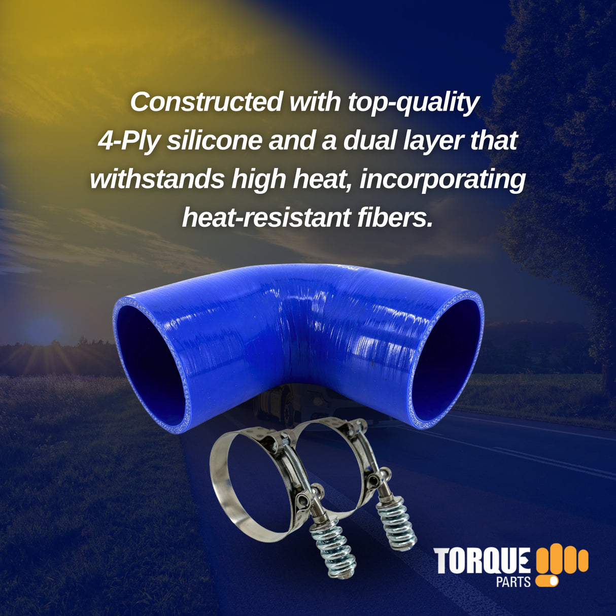 3.5" 90 Degree Silicone Hose for Turbo/Intake/Intercooler