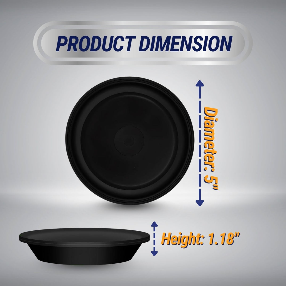 Type 9 Brake Chamber Diaphragm | Piggyback Pancake, 5" OD | Replacement Bendix 234433
