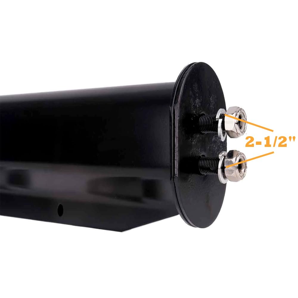 TORQUE Black Mud Flap Hanger Pair 30 Inch Straight Angled - with Reflectors Aftermarketus Mud Flap Hangers