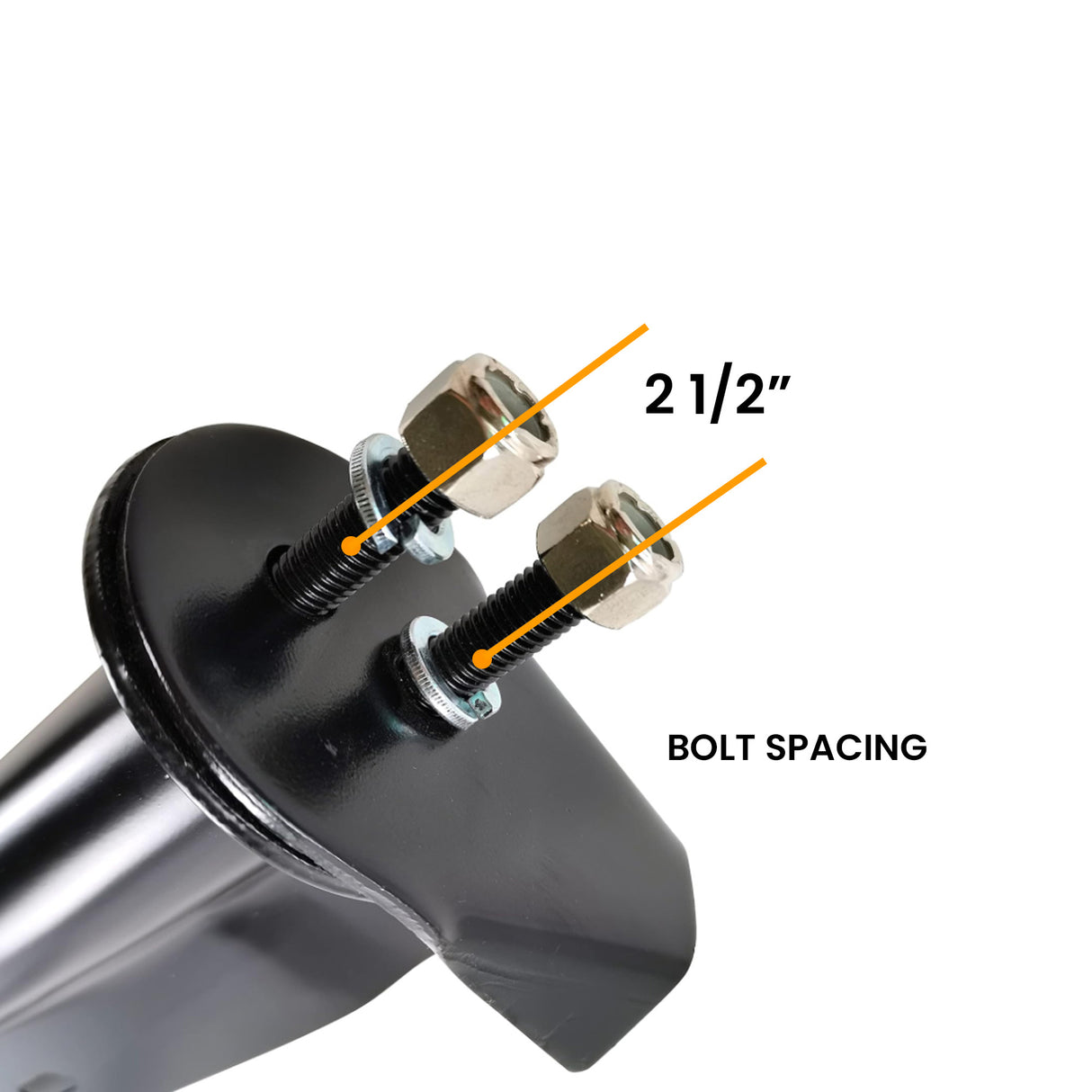 Mud Flap Hanger 30 Inch - 45 Degree Angled - Black Aftermarketus Mud Flap Hangers