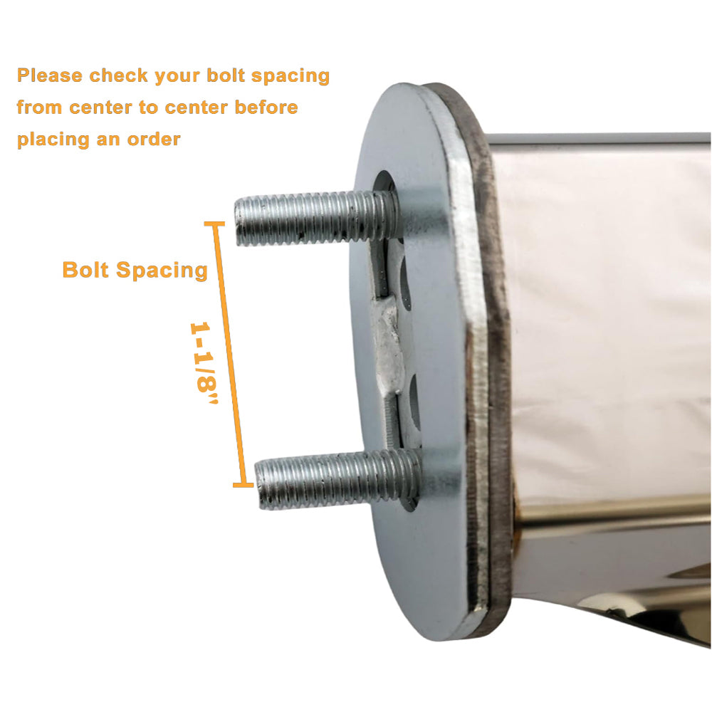 Mud Flap Hanger - 28" Length - Chrome - w / Reflector - Set Aftermarketus Mud Flap Hangers