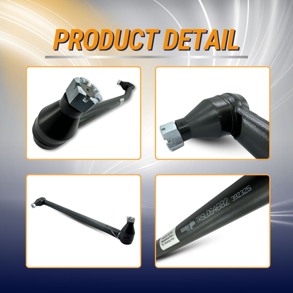 28.38" Heavy Duty Drag Link for Freightliner Trucks | Replacement 463.DS4682