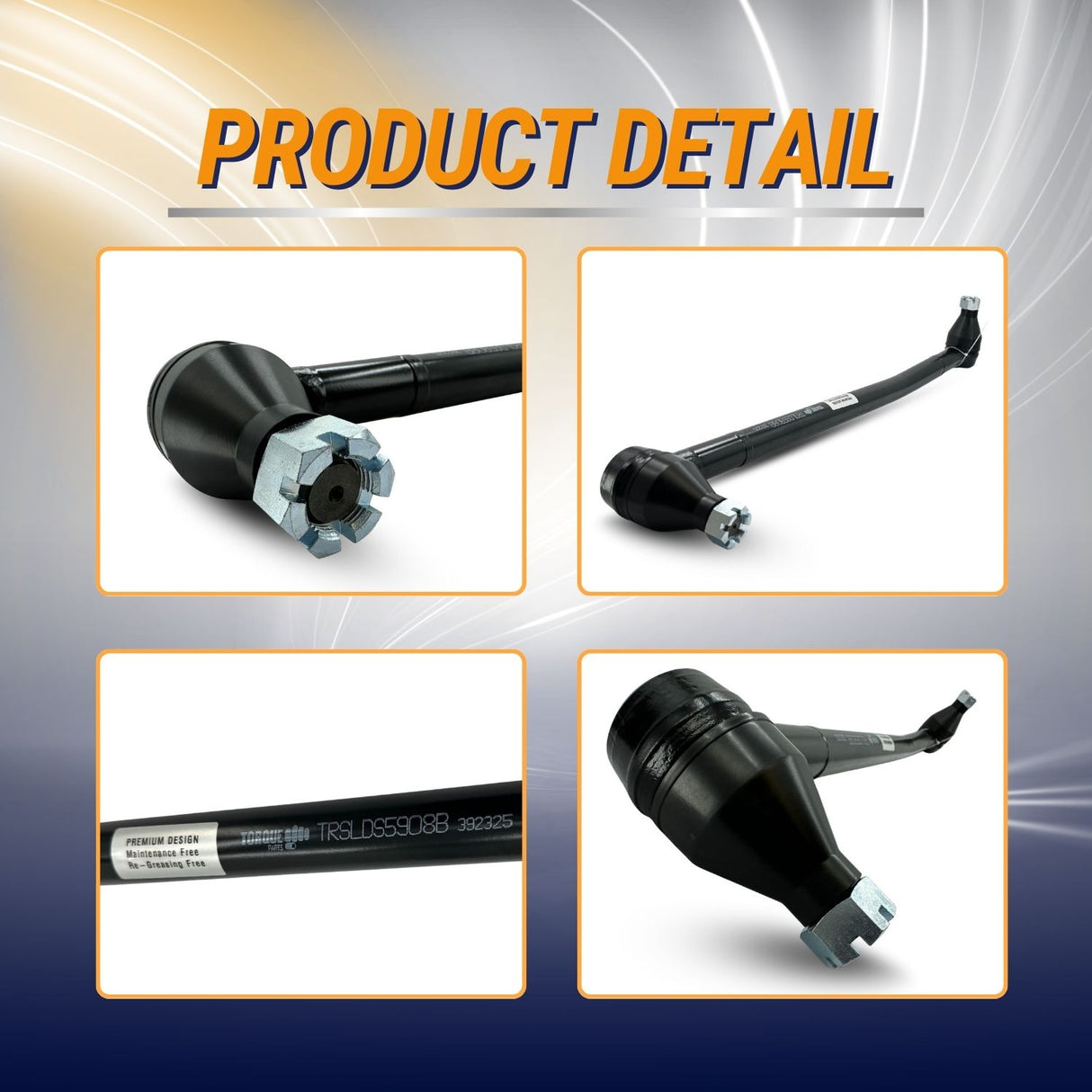 28.375" Heavy Duty Steering Drag Link Rod for Freightliner & Kenworth – Replaces 463.DS5908B