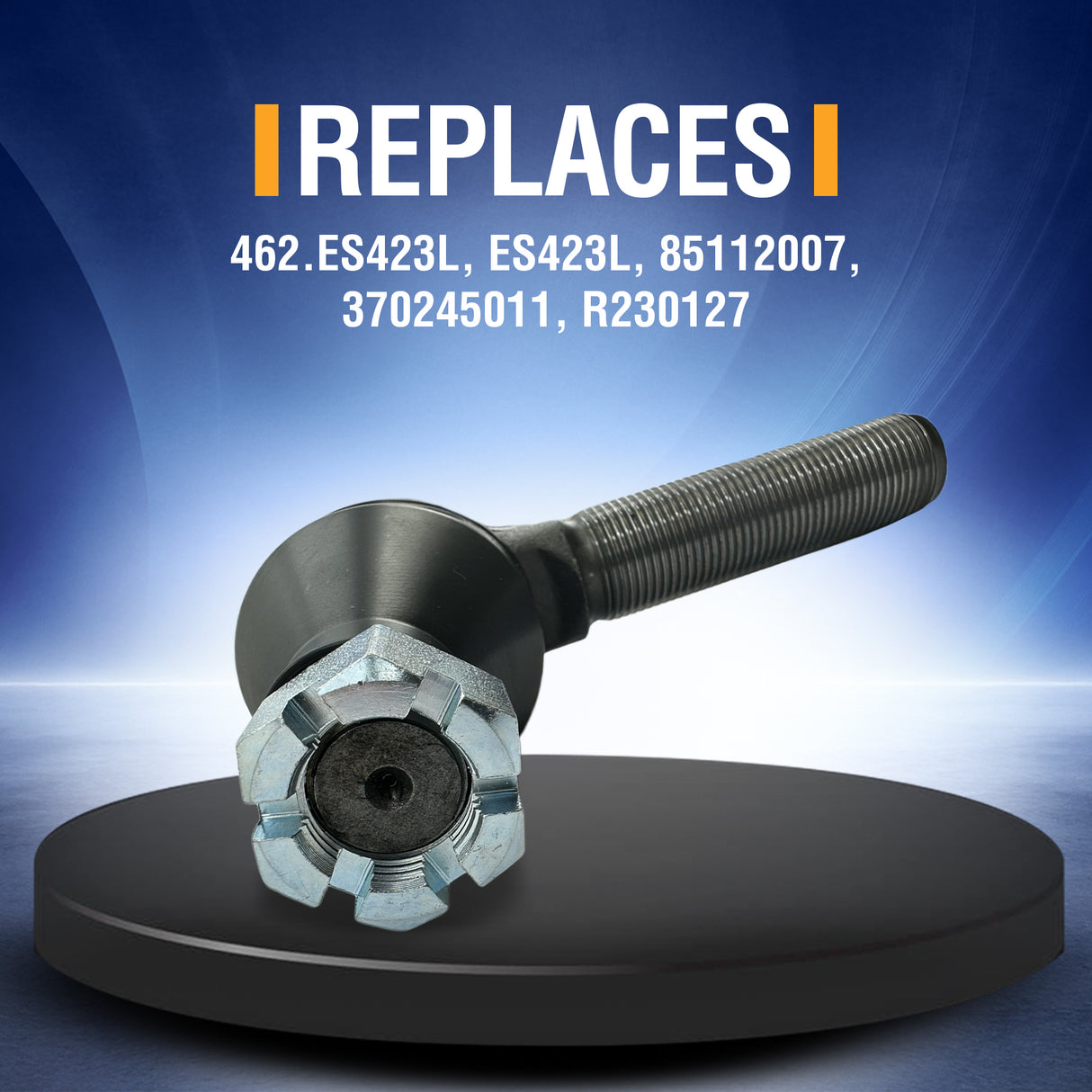 Heavy Duty Steering Tie Rod End | 1-1/8" Thread | 5.44" Length | Replacement ES423L