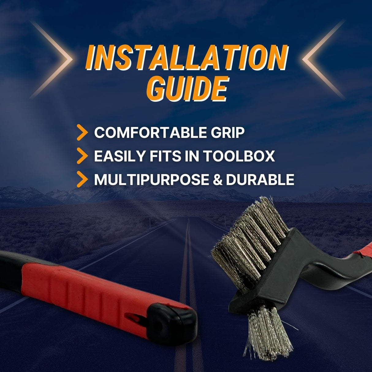 Stainless Steel Wire Brush | Rust Removal & Heavy-Duty Cleaning Brushes with Mini Head & Hanging Hole