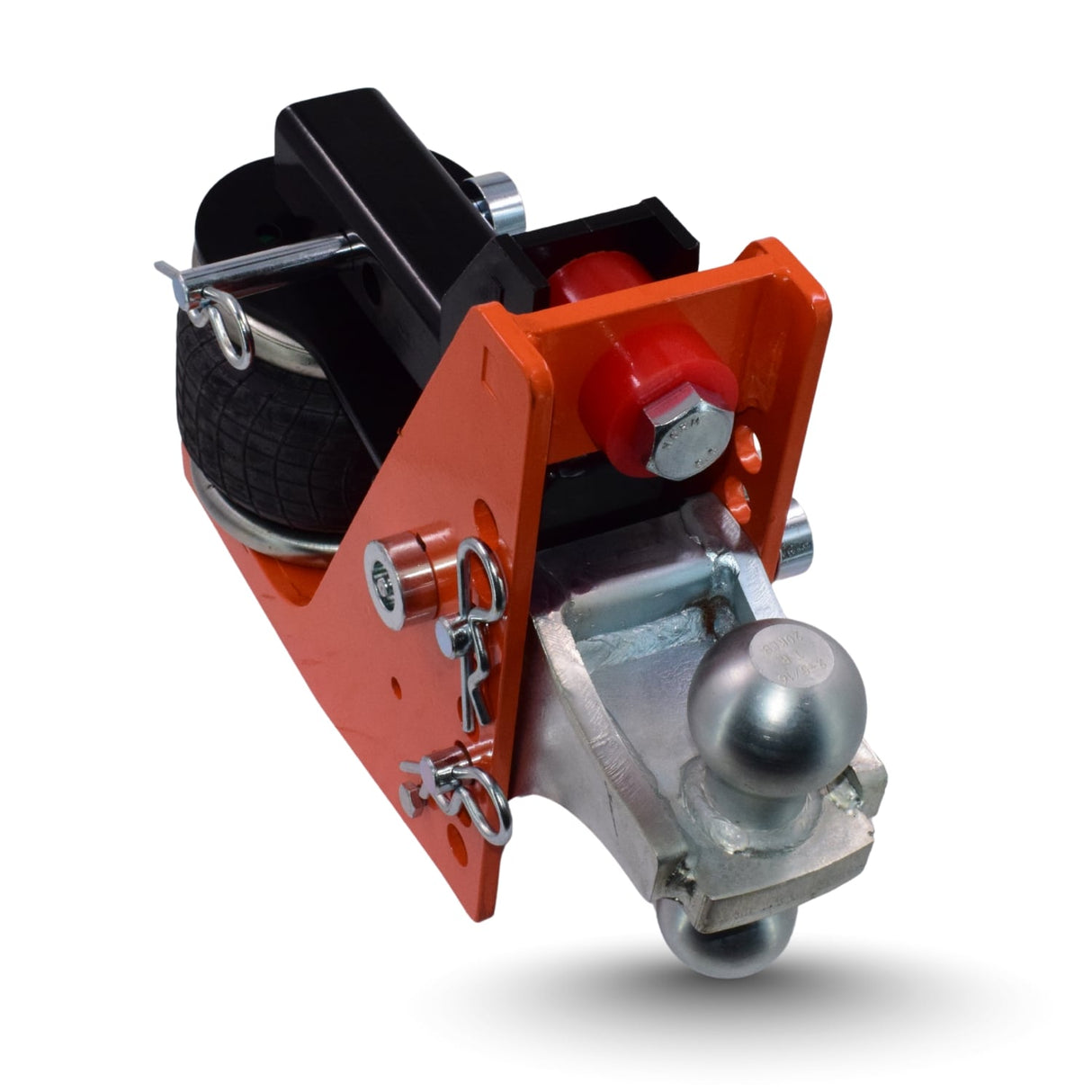 Air Ride Hitch with 2" Silver Combo Ball Mount | 14,000 Lbs Towing Capacity