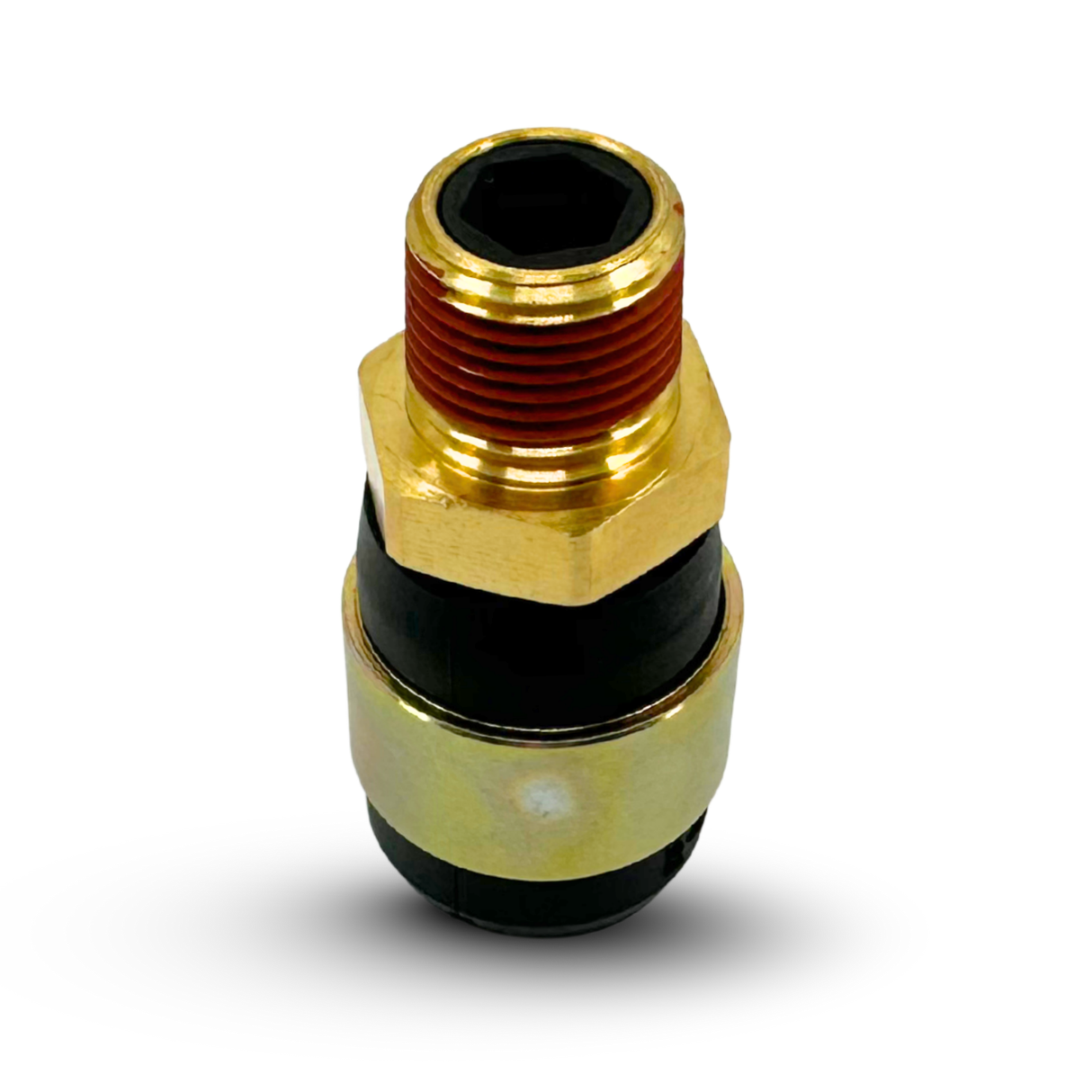 3/8" NPT Rubber Air Line Air Hose End Quick Repair Swivel Kit for Truck and Trailers | 10 Pieces