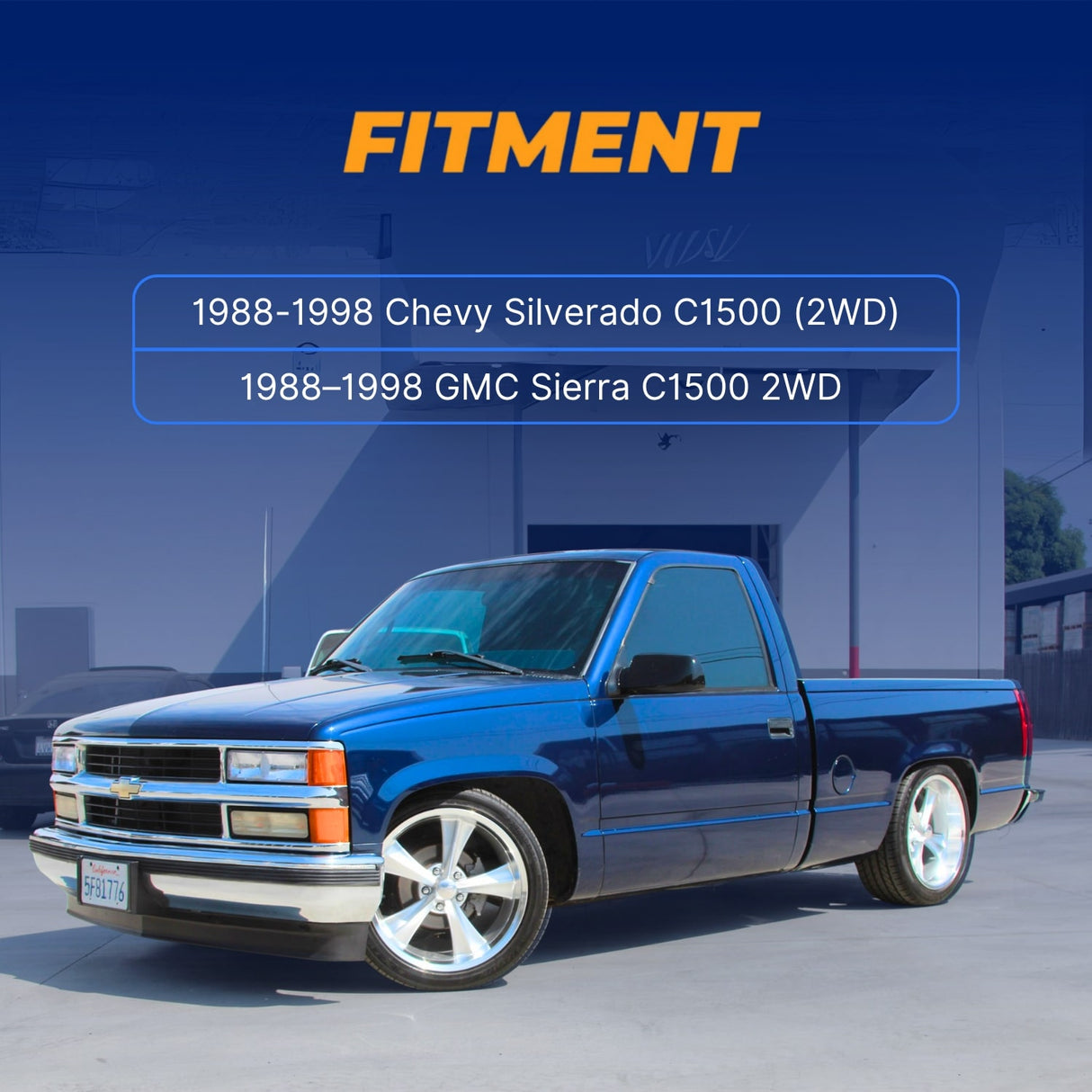 3 inch Front Coil Spring Lowering Kit for 1988-1998 Chevrolet Silverado GMC Sierra C1500