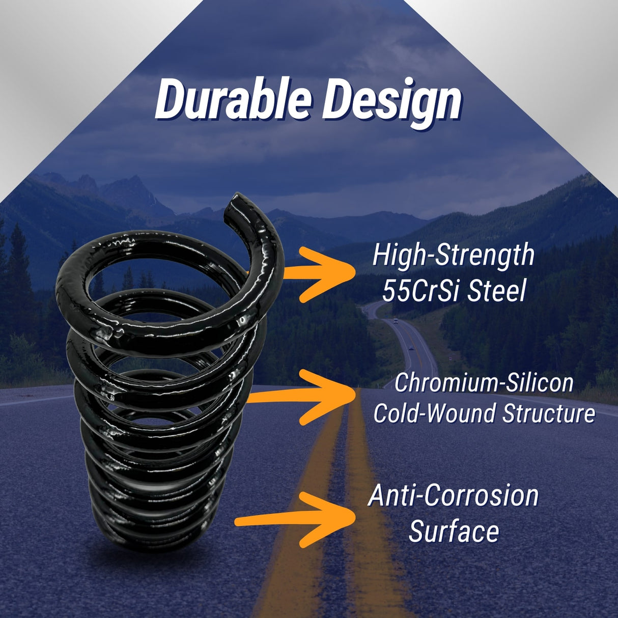 3 inch Front Coil Spring Lowering Kit for 1988-1998 Chevrolet Silverado GMC Sierra C1500