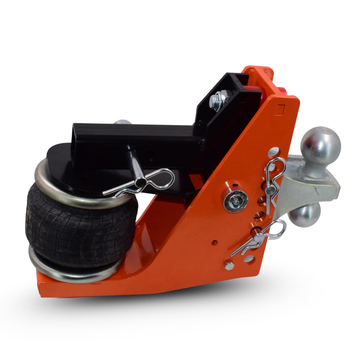 Air Ride Hitch with 2" Silver Combo Ball Mount | 14,000 Lbs Towing Capacity