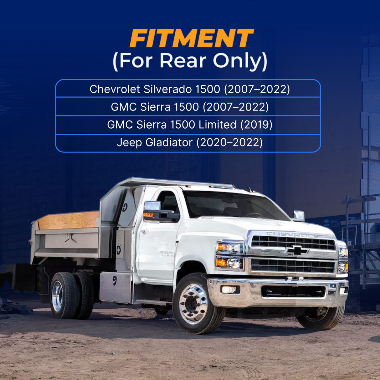 Heavy Duty Shock Absorber for 2008-2024 Chevrolet Silverado 1500 2020-2022 Jeep Gladiator