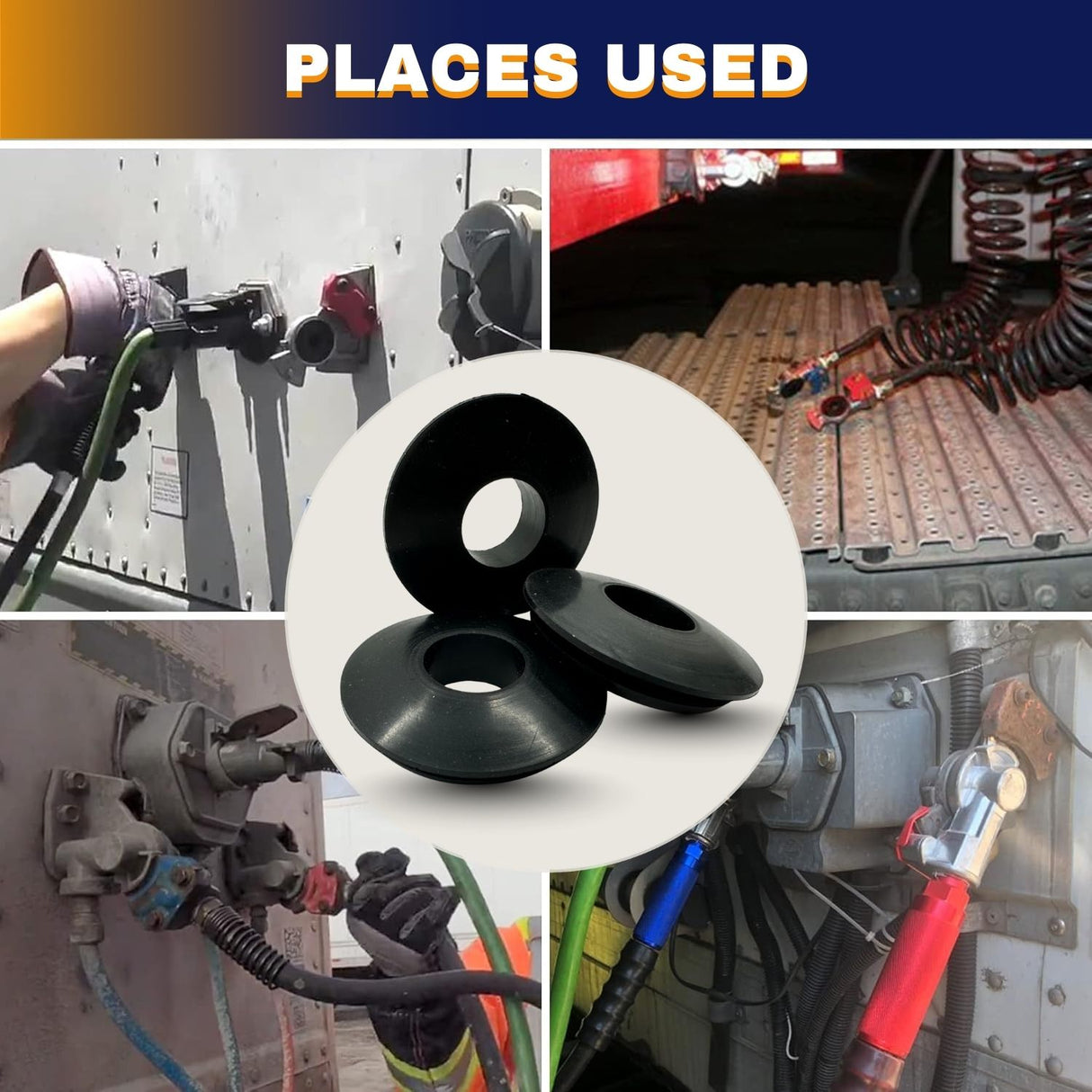 Gladhand Seal OEM Replacement | Heavy Duty Polyurethane | Oil & Chemical Resistant