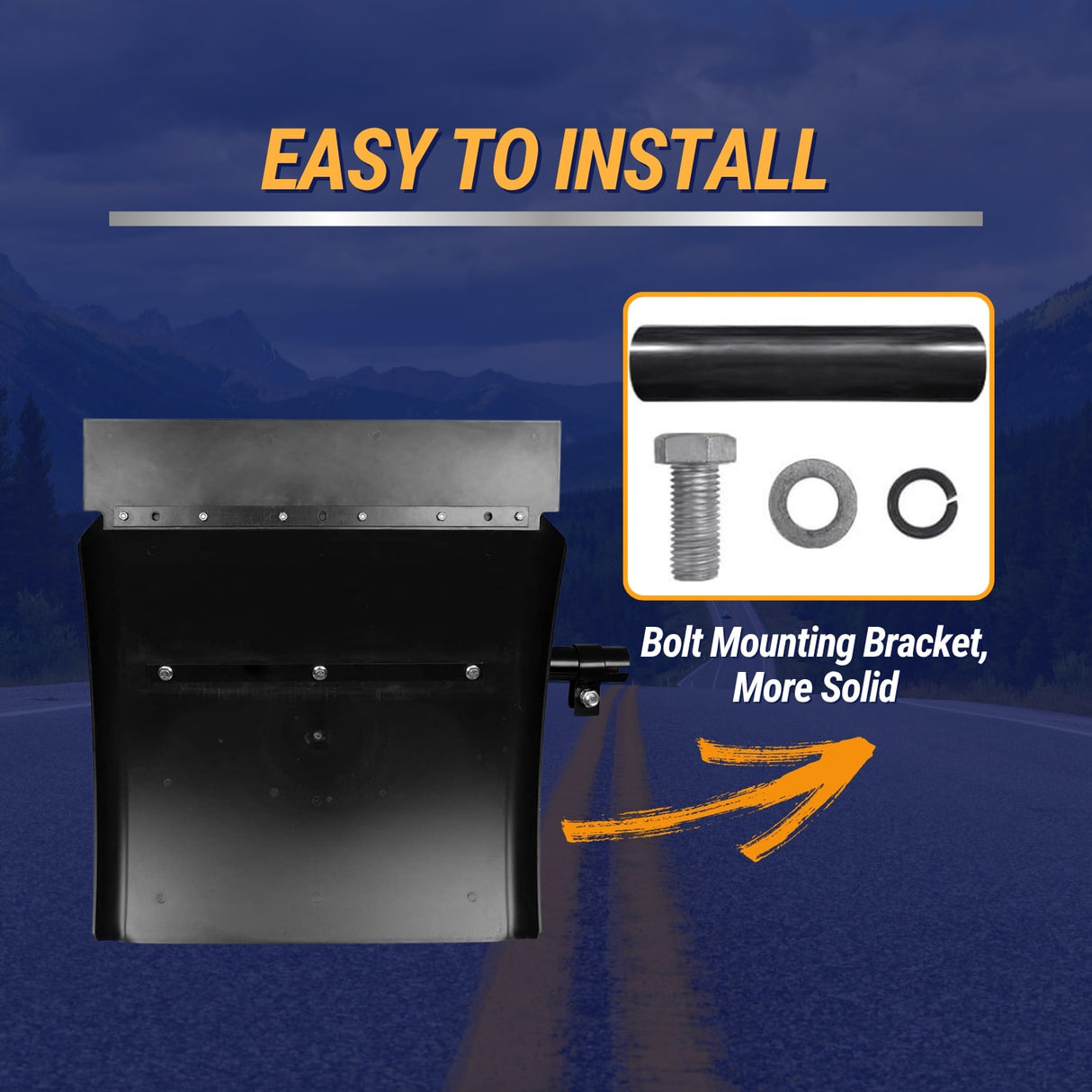 Single Bolt Mounting Bracket for Quarter Fenders (2-Pack)