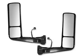 Door Mirror Replacement for 2018+ International LT 625 | Heated | Power Adjustment | Chrome | Pair Aftermarketus Mirrors and Covers