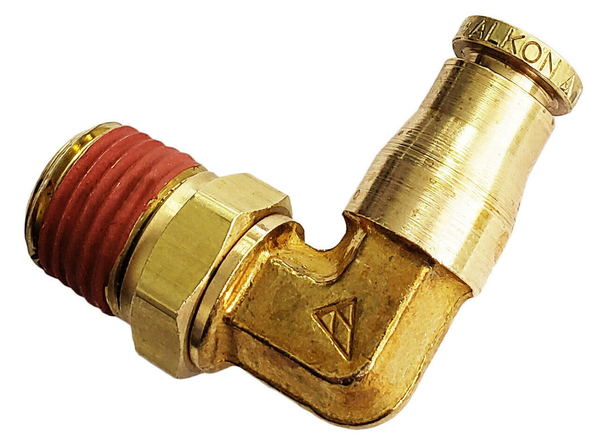 10 of PTC Brass Swivel Male Elbow Fitting 1/4 OD Aftermarketus Tubing and Fittings