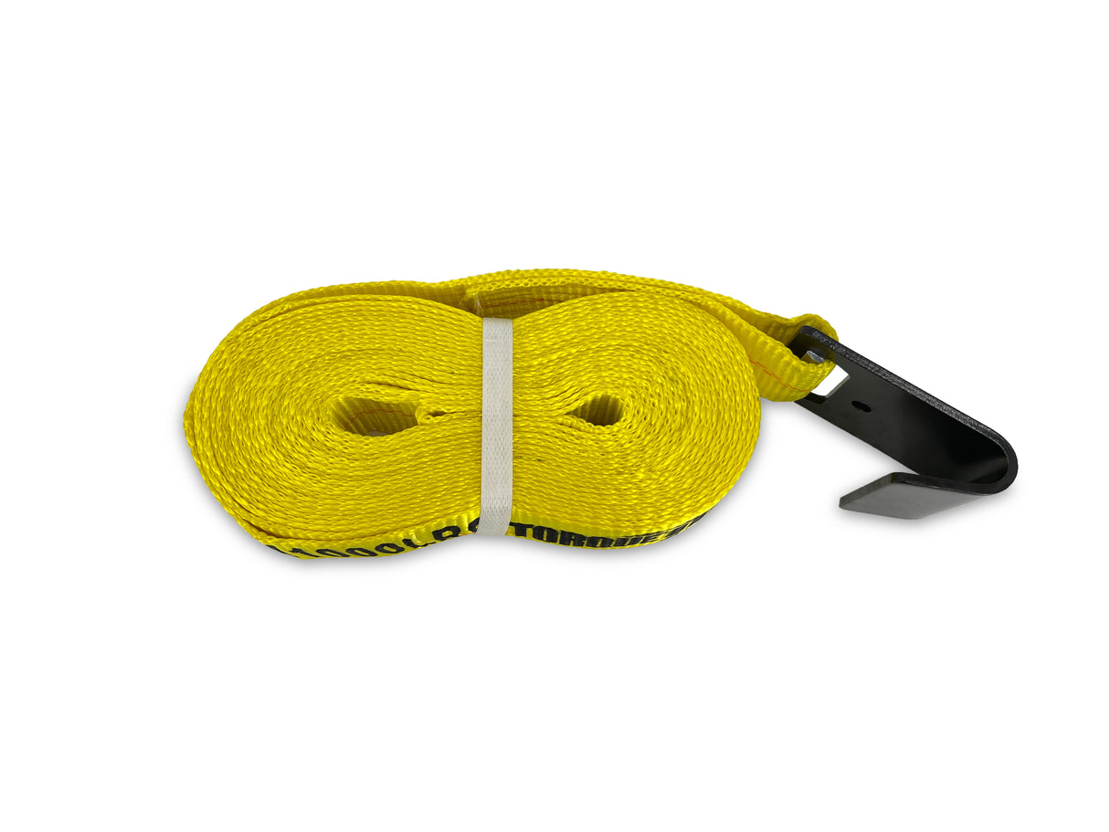 10 of 2"x30' Ratchet Strap with Flat steel Hooks 11000 lbs, for Tie Down Aftermarketus Stowing & Towing